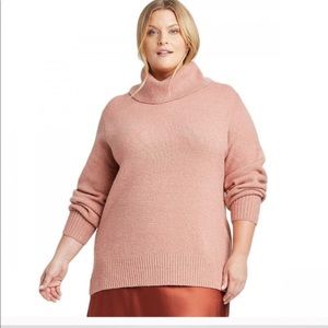 Ava & Viv • Long-Sleeve Turtleneck Tunic Sweater